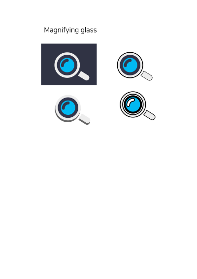 Magnifying glass clipart