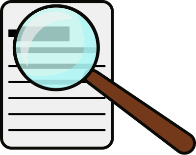 Magnifying glass clipart