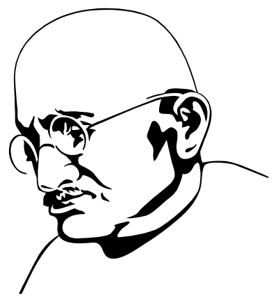 Mahatma gandhi clipart