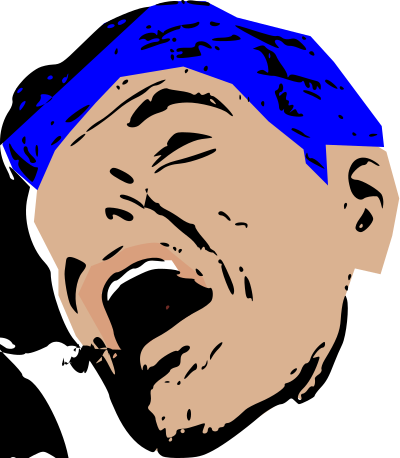 Main in pain clipart