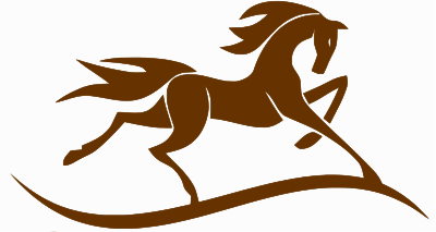 Majestic Running Horse (Brown) clipart