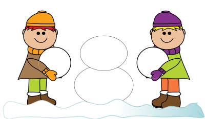 Make a snowman clipart