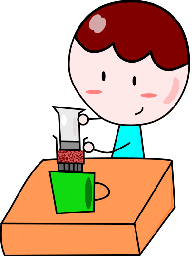 make coffee with Aeropress clipart