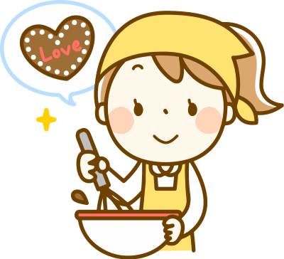 Making Heart-Shaped Cookies clipart