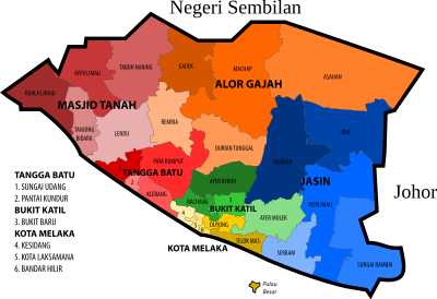Malacca State Legislative Assembly Constituencies clipart