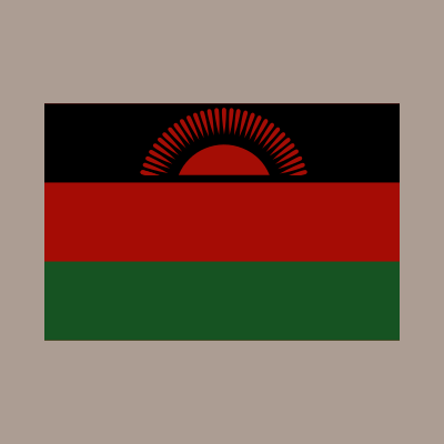 Malawi flag waved clipart