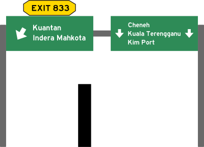 Malaysia Expressway Roadsign clipart
