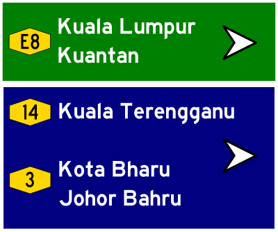 Malaysian Road Sign clipart
