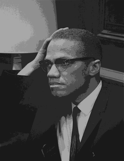 Malcolm X - Face clipart