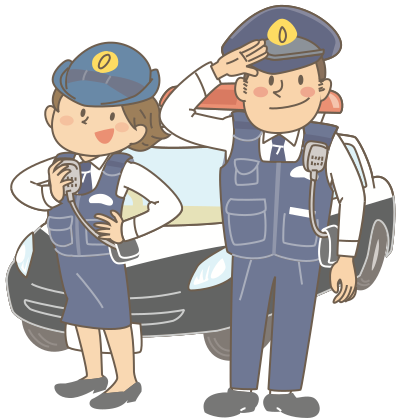 Male and Female Police Officers clipart