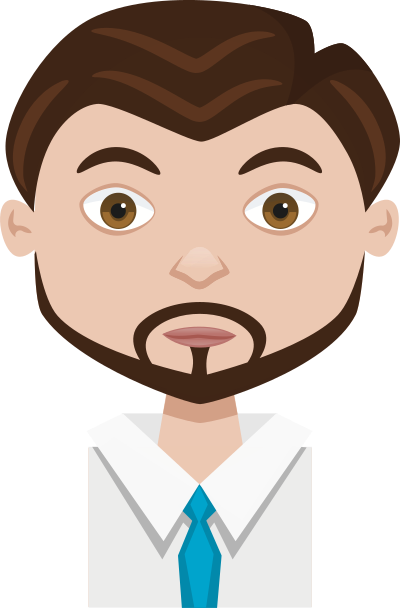 Male cartoon avatar clipart