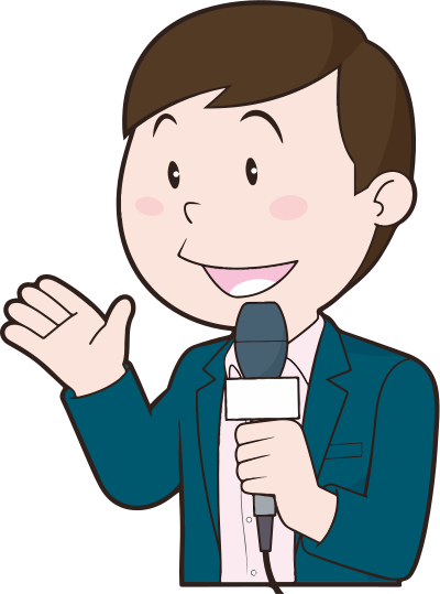 Male News Reporter clipart