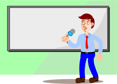 Male Presenter (#1) clipart