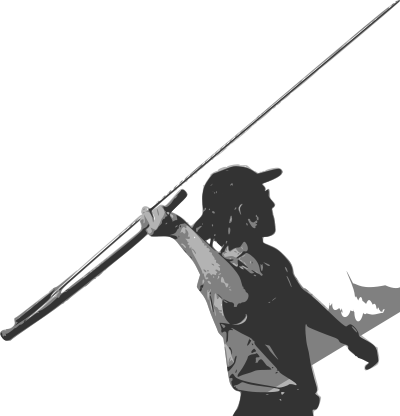 Male Spear Thrower clipart