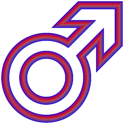 Male Symbol 3D clipart