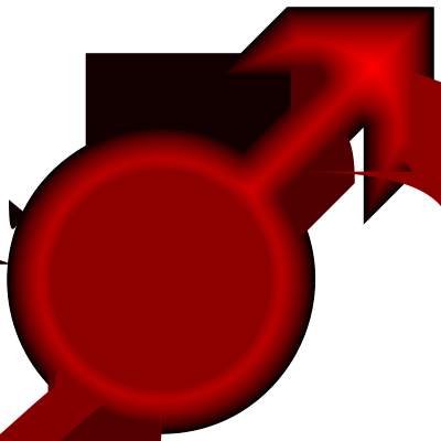 Male Symbol Crimson clipart