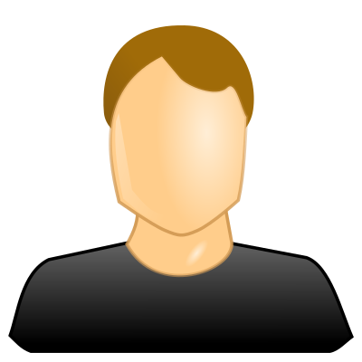Male user icon clipart
