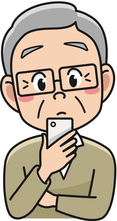 Male using Smartphone (#1) clipart