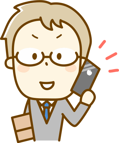 Male using Smartphone (#2) clipart
