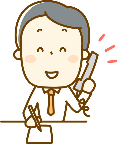 Male using Telephone (#1) clipart