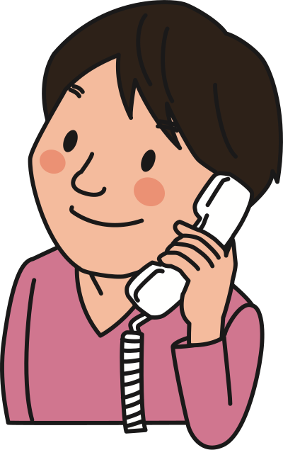 Male using Telephone (#2) clipart