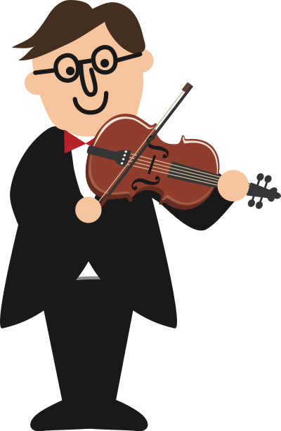 Male Violinist (#2) clipart
