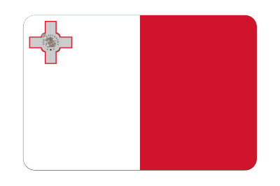 Malta flag (bevelled) clipart
