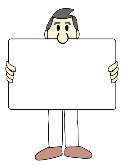 Man and Sign clipart