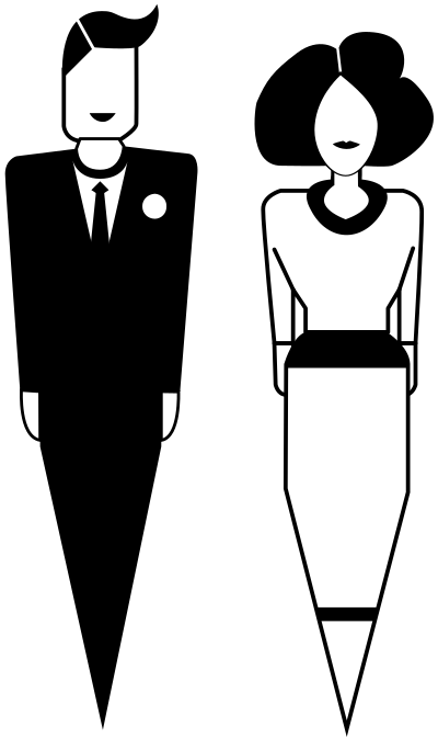 Man and woman clipart
