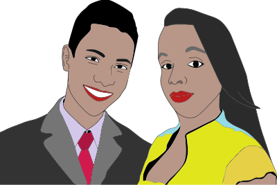 Man And Woman Portrait clipart