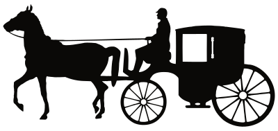 Man Driving Carriage clipart