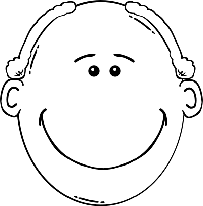 Man Face Cartoon clipart