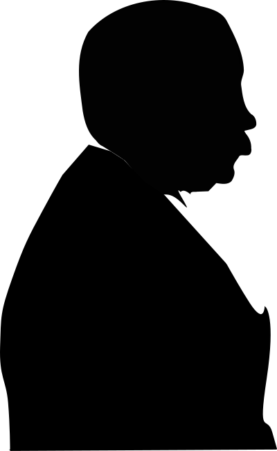 Man from side clipart