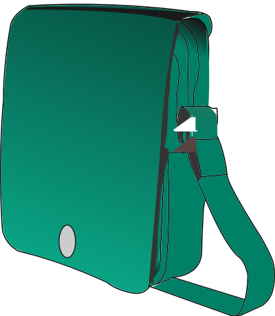 Man handbag clipart