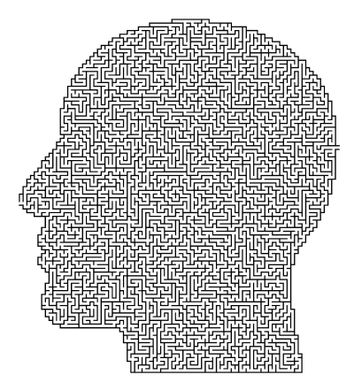 Man Head Maze clipart