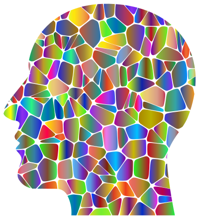Man Head Tiles Polyprismatic clipart