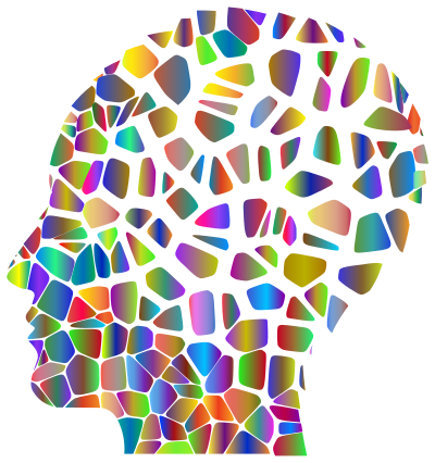 Man Head Tiles Polyprismatic Var 5 clipart