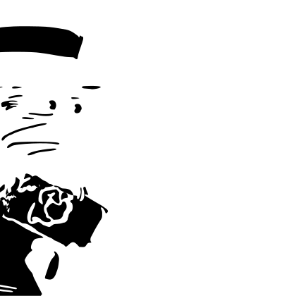 Man in a hurry clipart