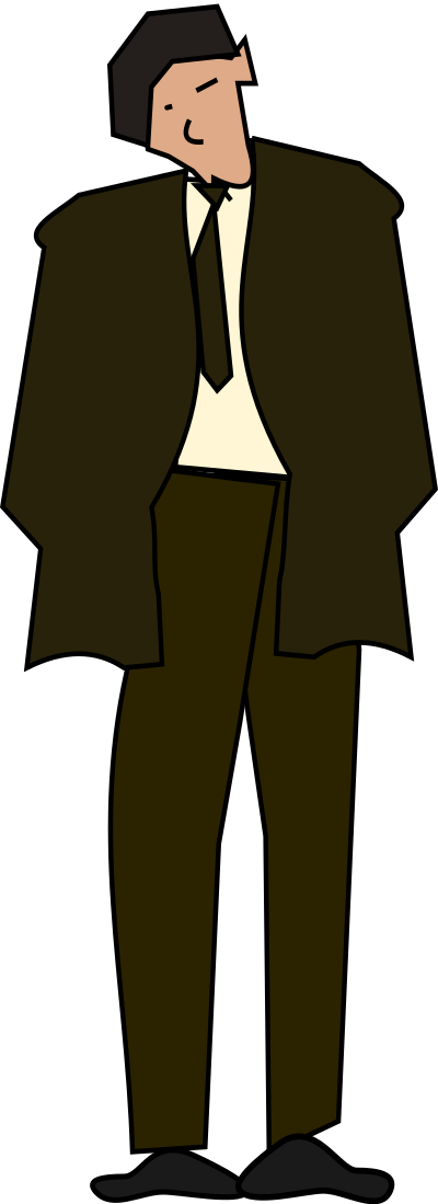 Man in a Suit clipart