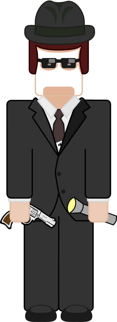 Man in Black clipart