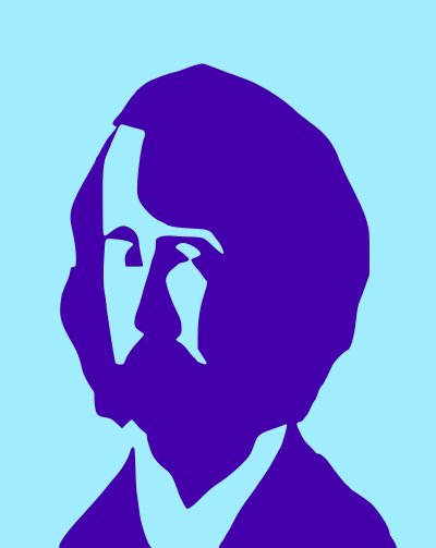 Man in Blue clipart
