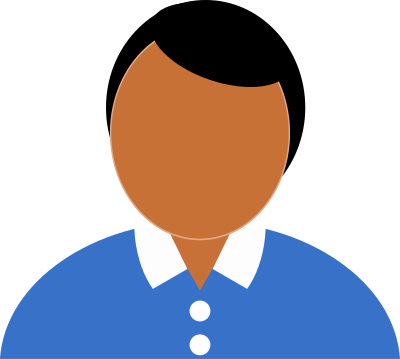 Man in Blue Shirt clipart