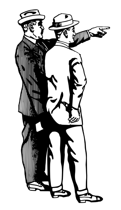 Man in Hat Points - REMIX clipart