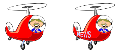 Man In Helicopter clipart