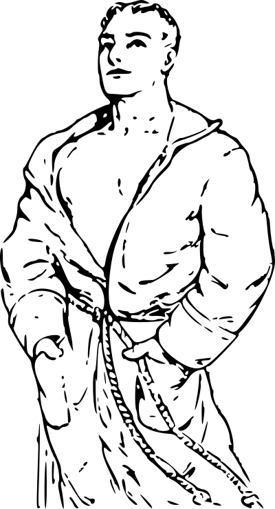 Man in Robe 2 clipart