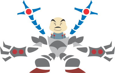 Man in robot clipart