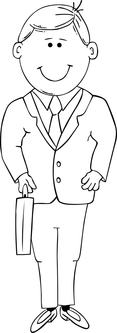 Man in Suit clipart