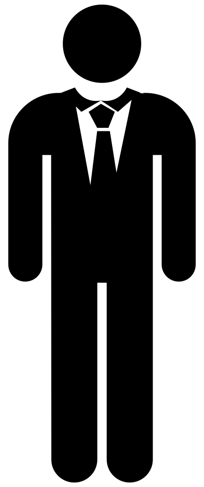 Man In Suit Icon clipart