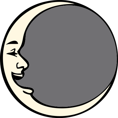 Man in the moon clipart
