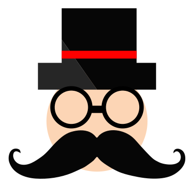 Man In Top Hat clipart